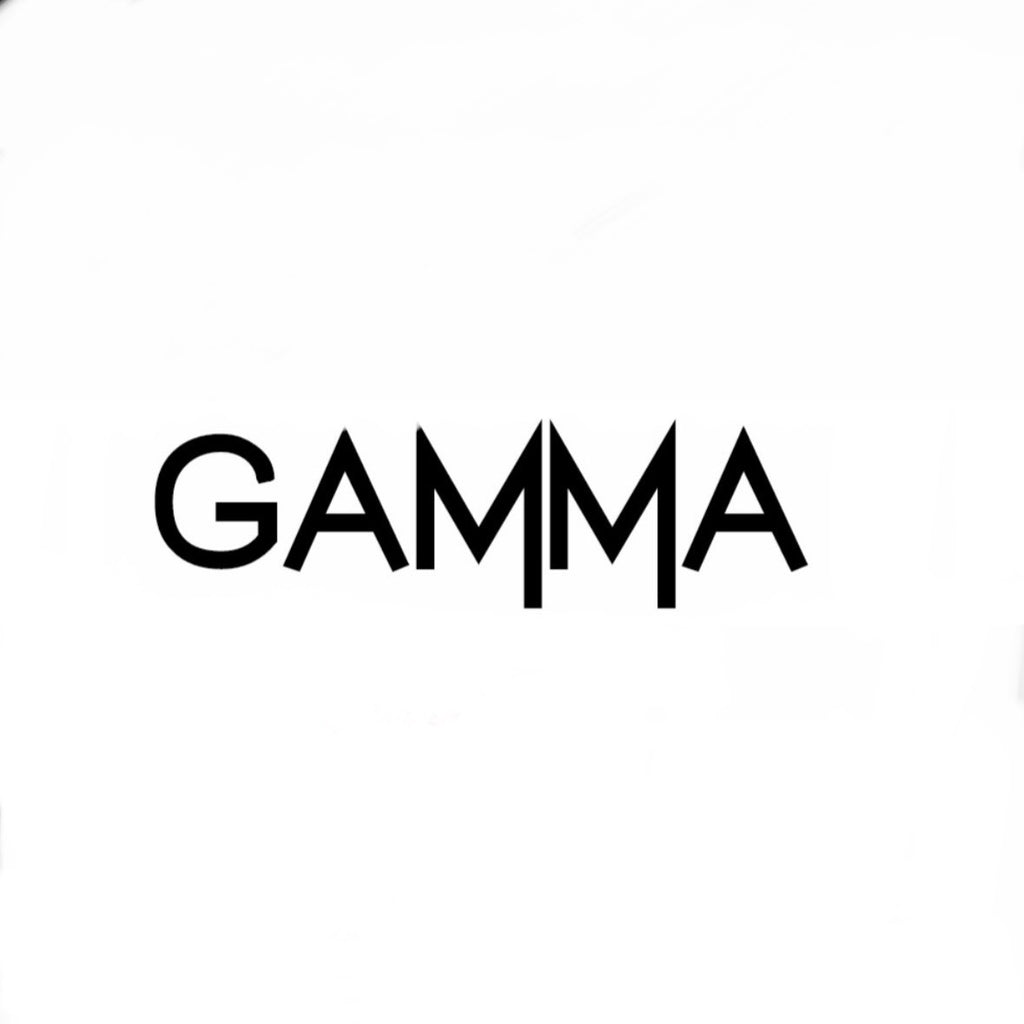 Black 'GAMMA' logo on a white background